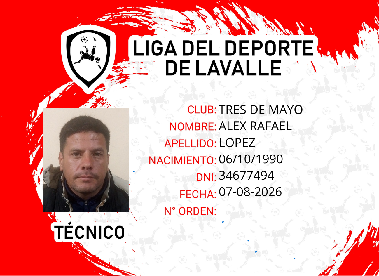 Foto carnet LOPEZ, ALEX RAFAEL