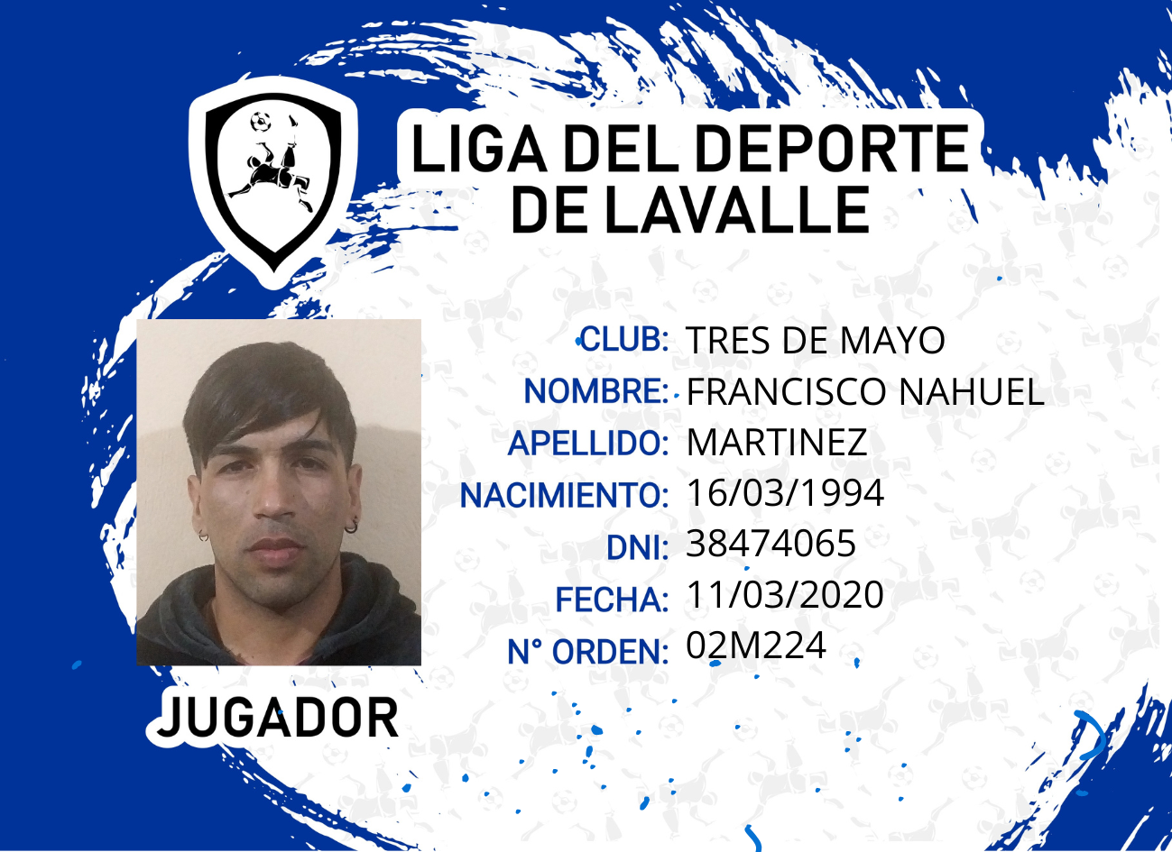 Foto carnet MARTINEZ, FRANCISCO NAHUEL