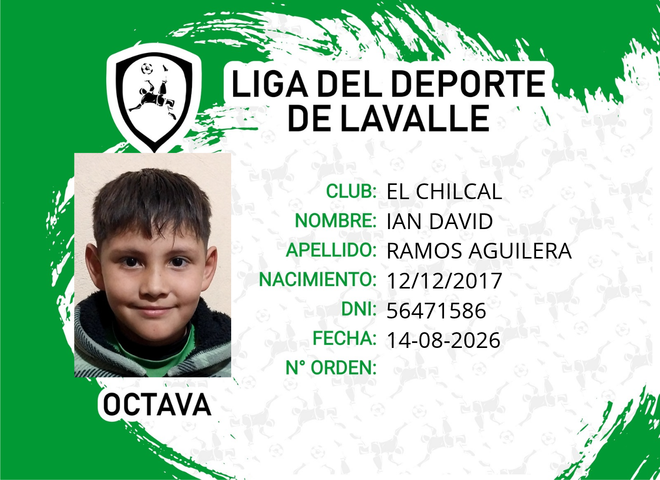 Foto carnet RAMOS AGUILERA, IAN DAVID