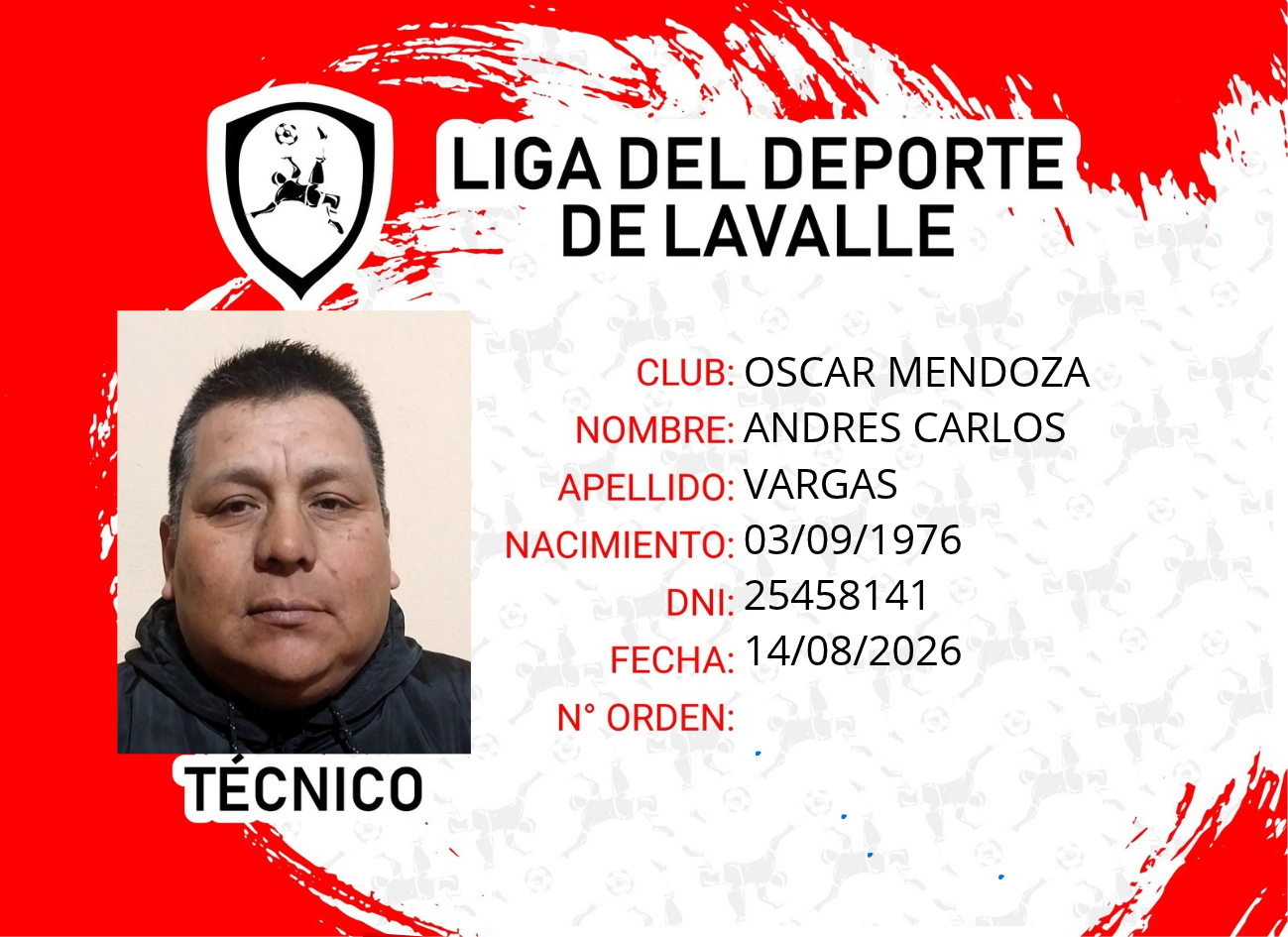 Foto carnet VARGAS, ANDRES CARLOS