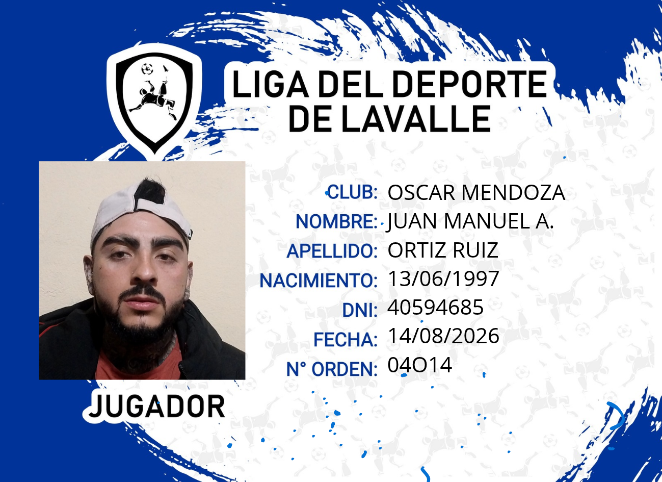 Foto carnet ORTIZ RUIZ, JUAN MANUEL A.