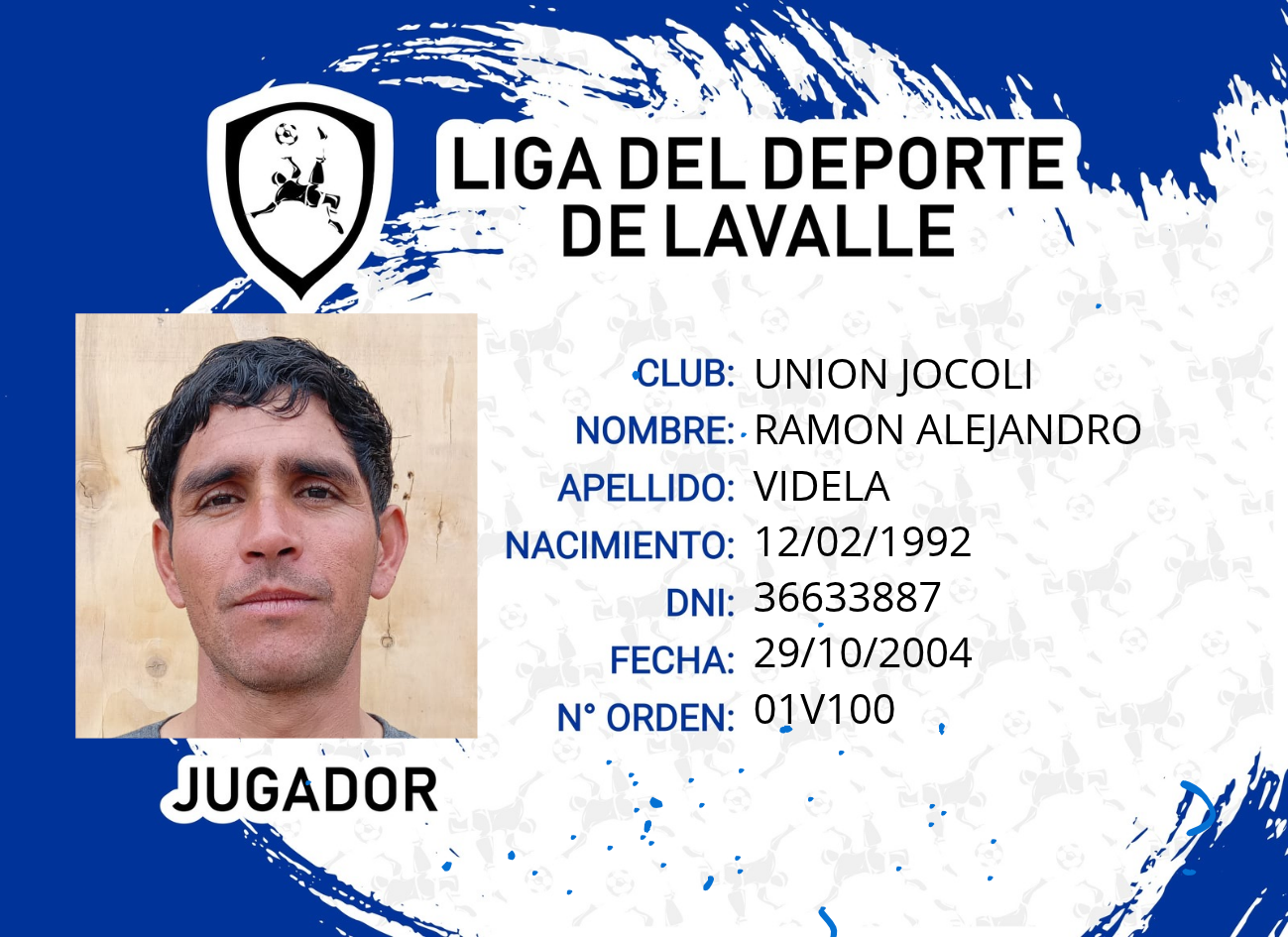 Foto carnet VIDELA, RAMON ALEJANDRO