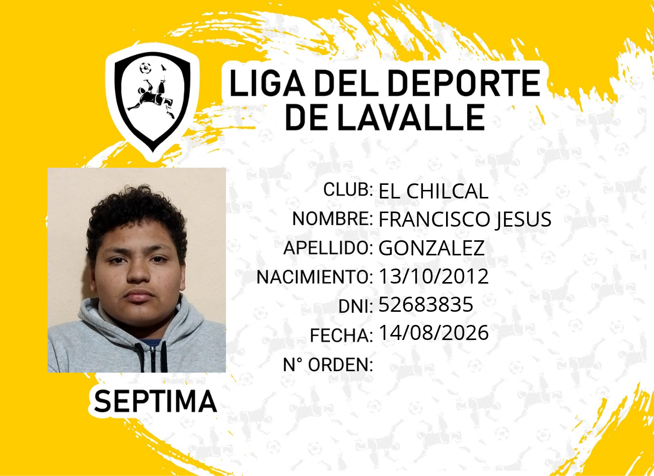 Foto carnet GONZALEZ, FRANCISCO JESUS