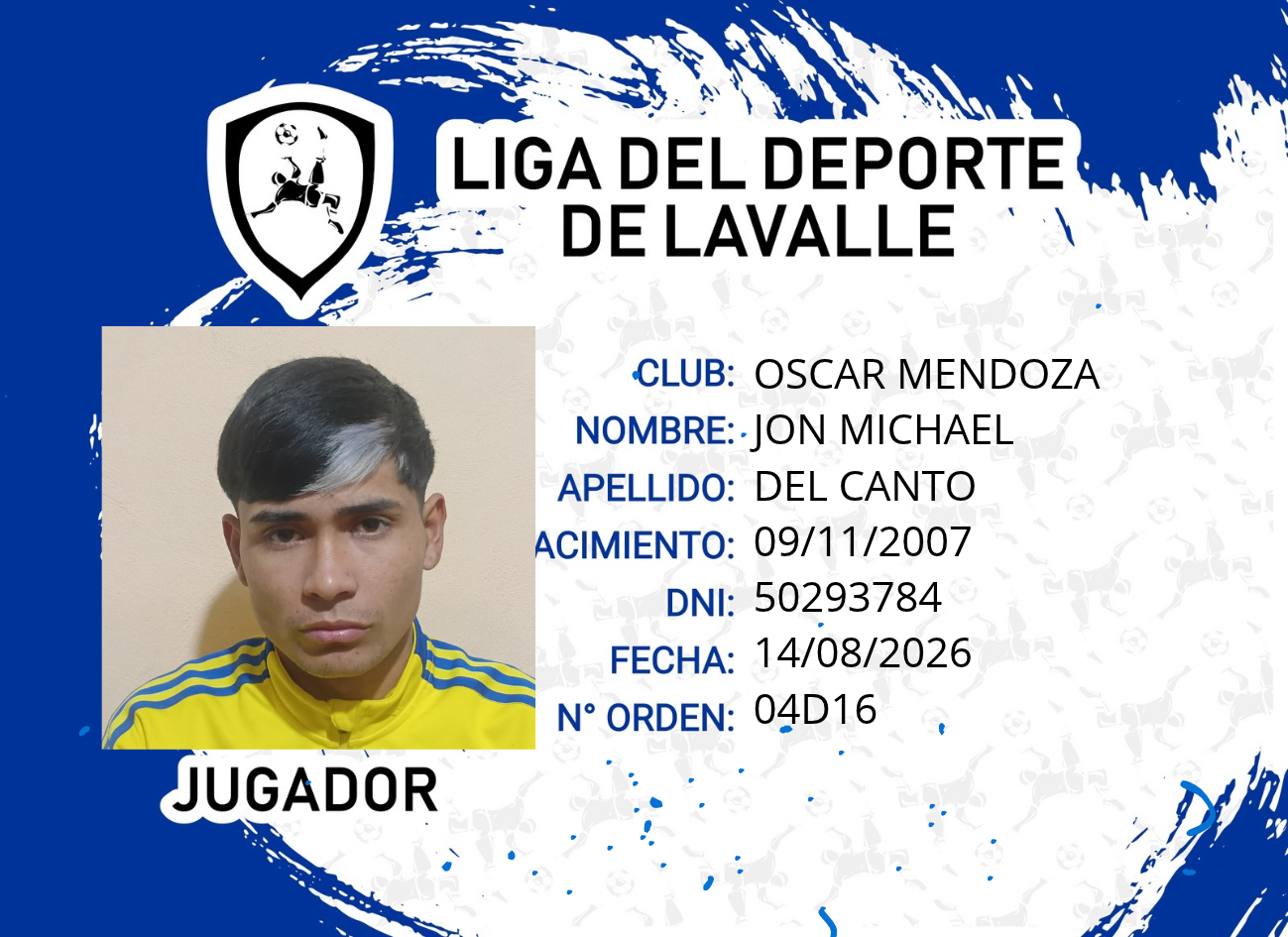 Foto carnet DEL CANTO, JON MICHAEL