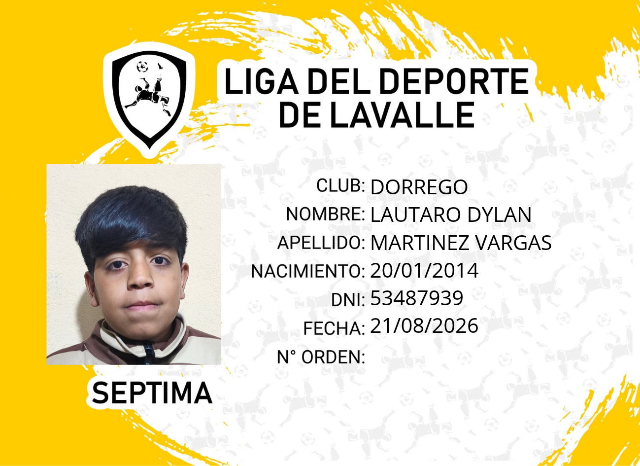 Foto carnet MARTINEZ VARGAS, LAUTARO DYLAN
