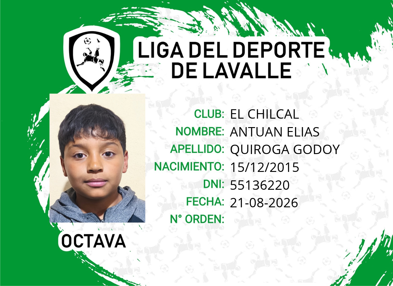 Foto carnet QUIROGA GODOY, ANTUAN ELIAS