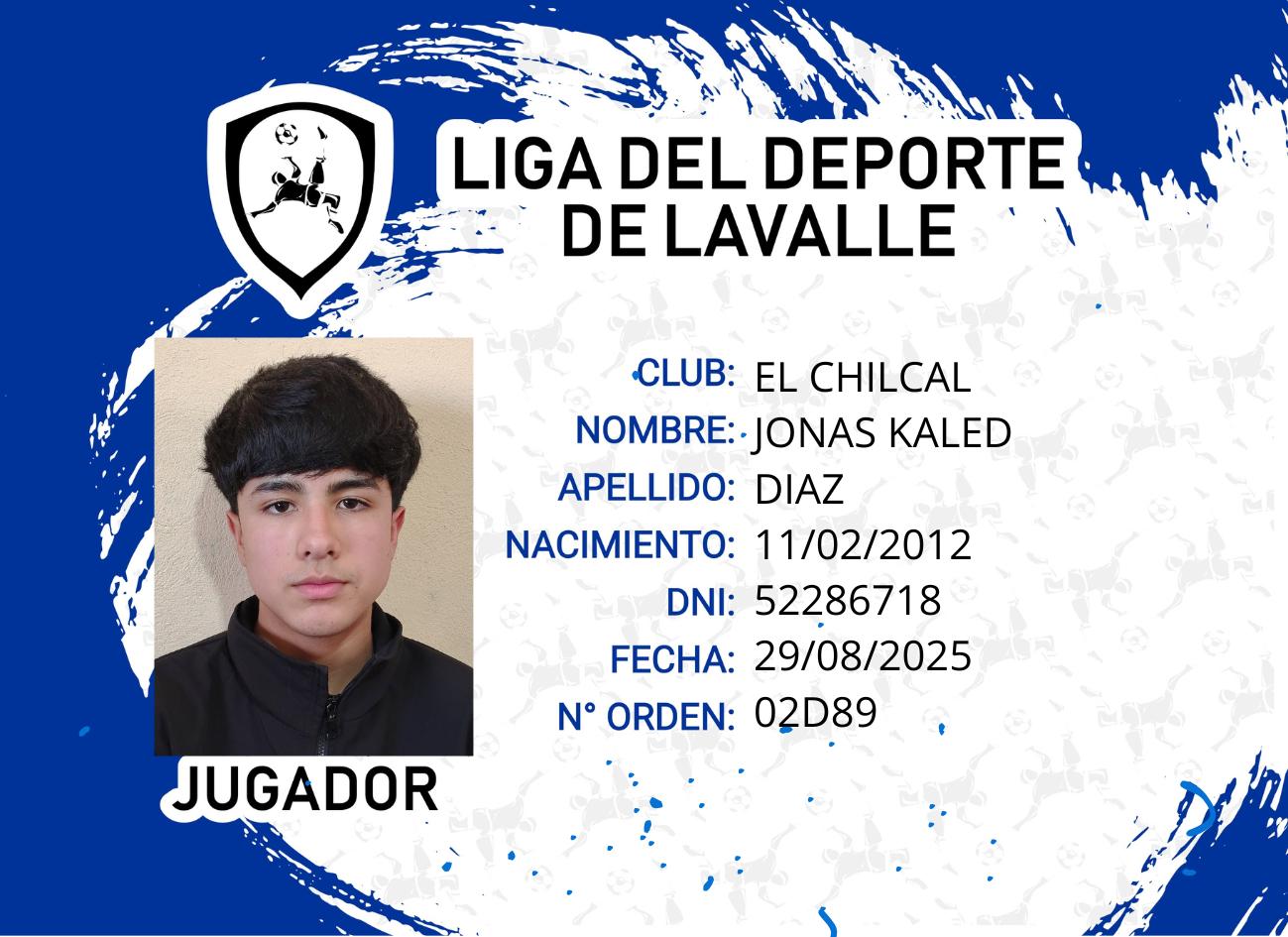 Foto carnet JONAS KALED DIAZ