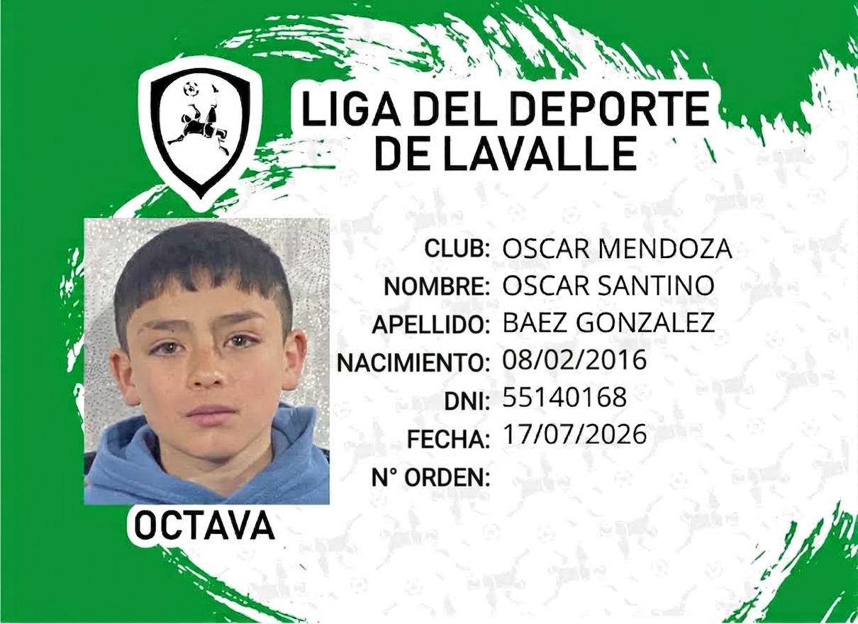 Foto carnet BAEZ GONZALEZ, OSCAR SANTINO