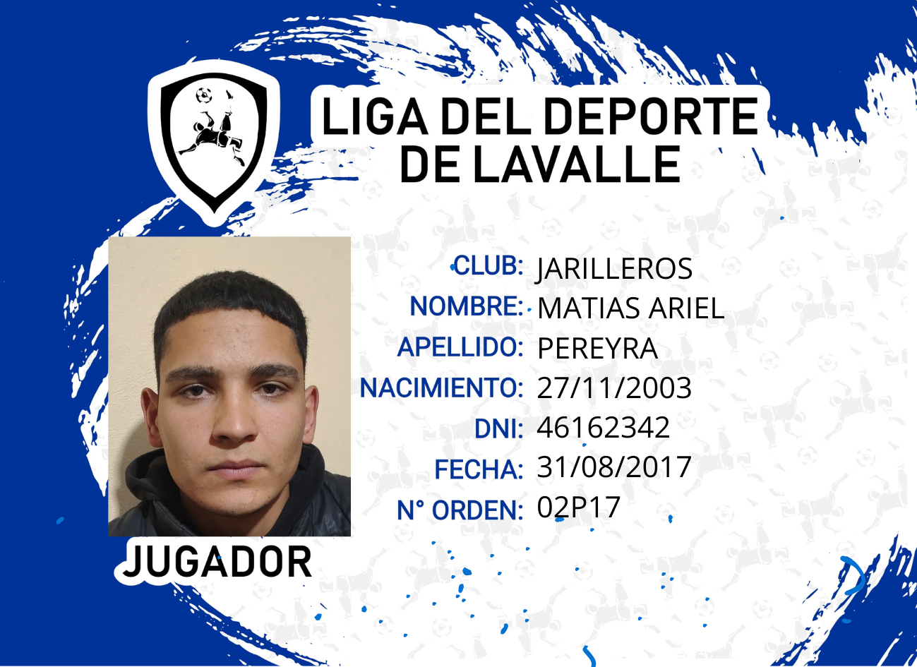 Foto carnet PEREYRA, Matías