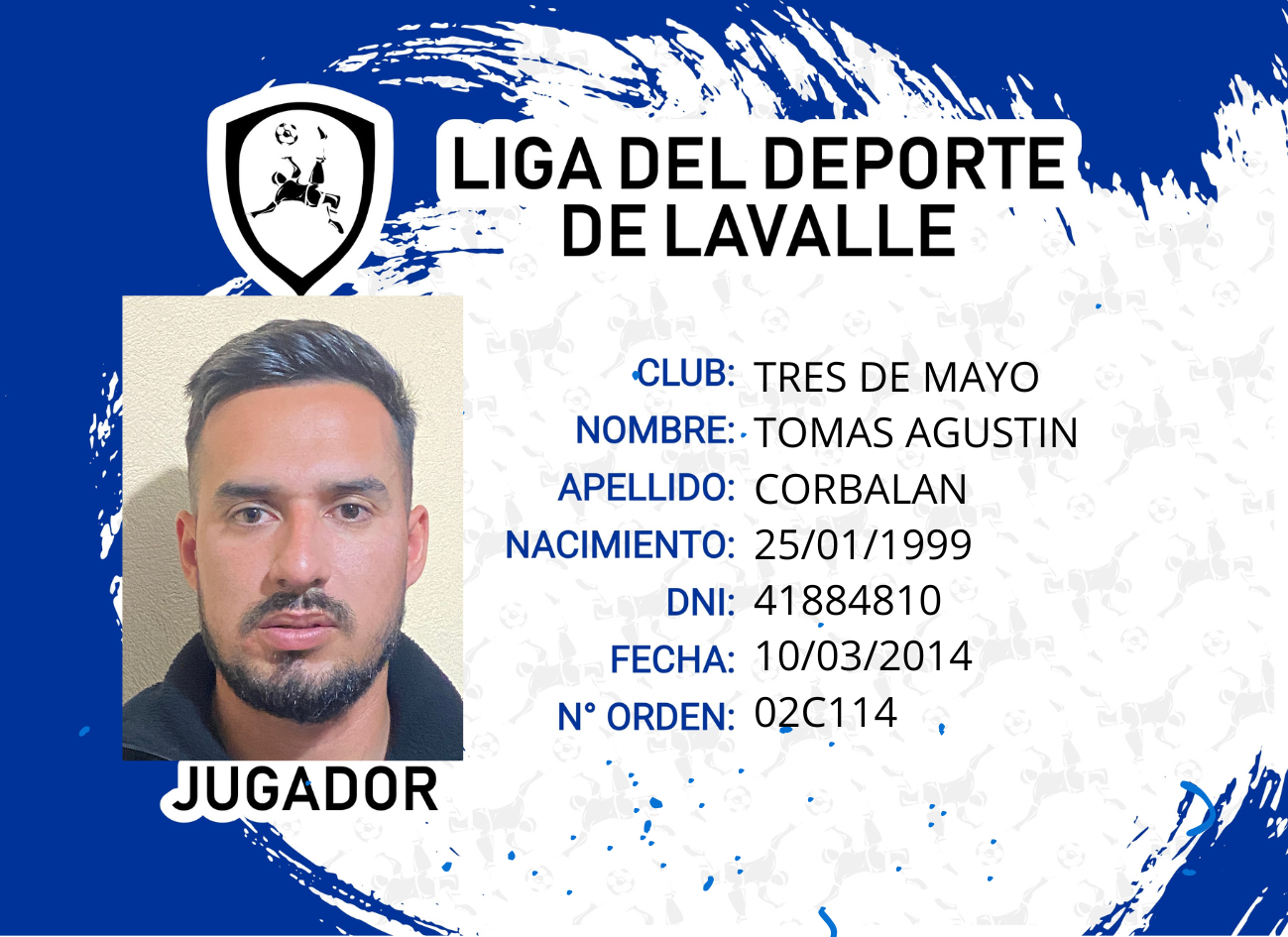 Foto carnet CORBALÁN, Tomás