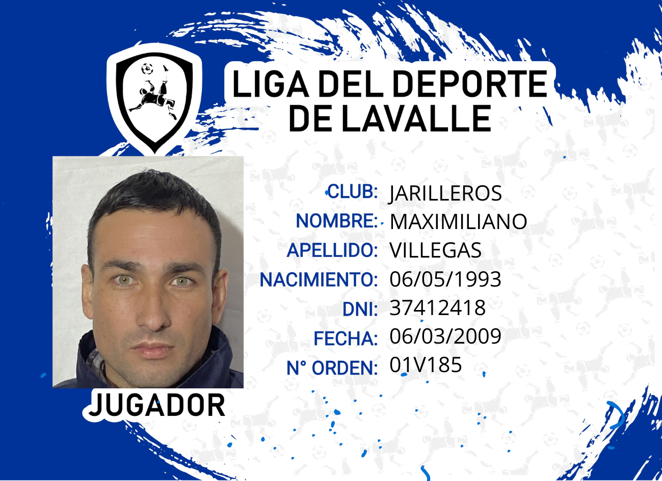 Foto carnet VILLEGAS MAXIMILIANO