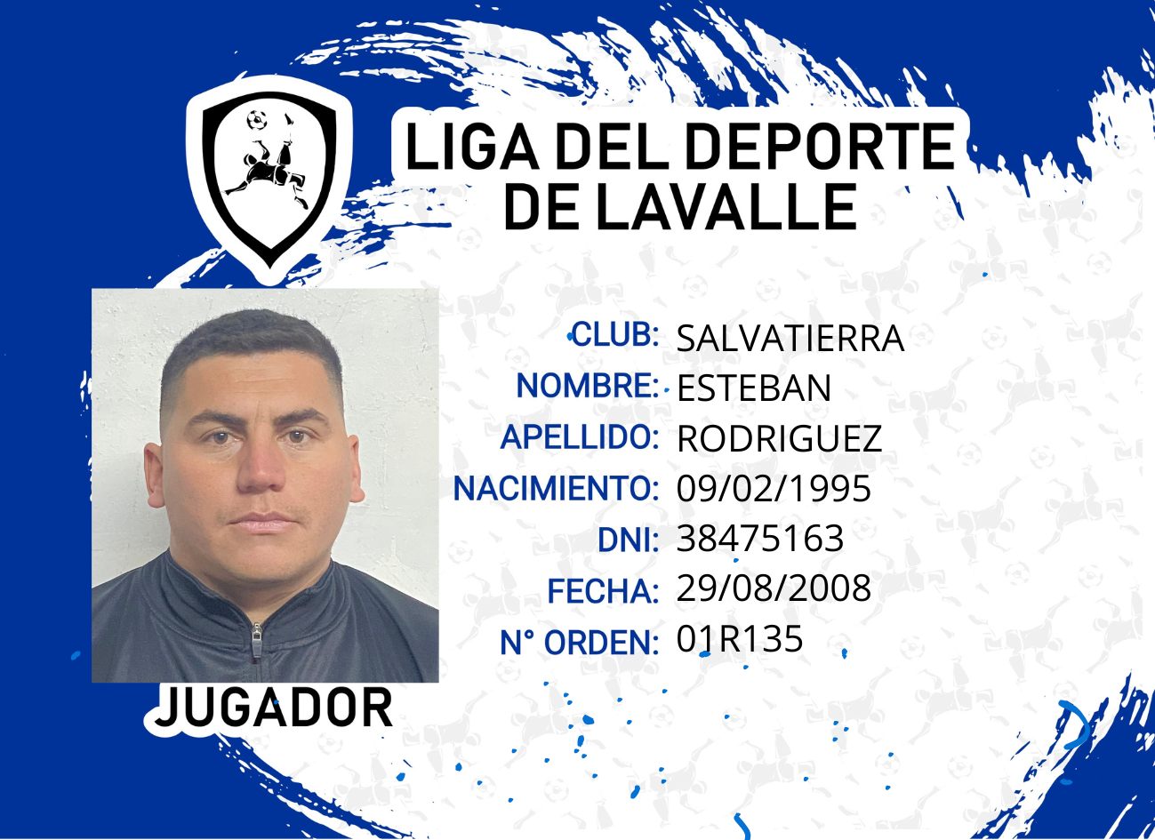 Foto carnet RODRIGUEZ ESTEBAN