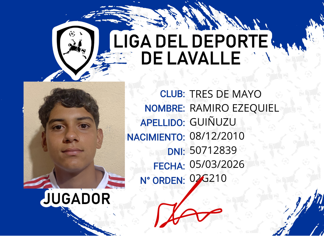 Foto carnet GUIÑAZU, RAMIRO EZEQUIEL