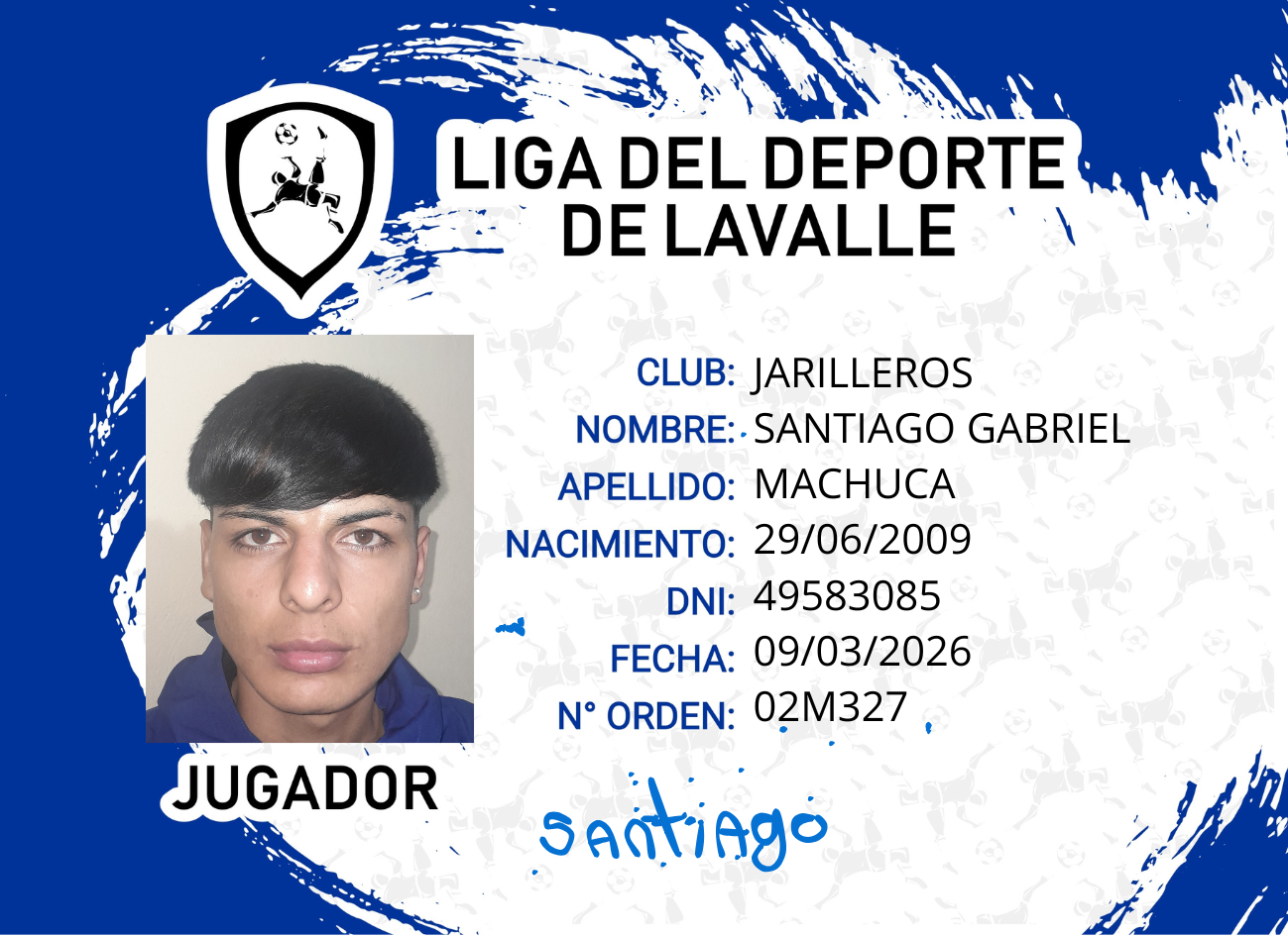 Foto carnet MACHUCA, SANTIAGO GABRIEL