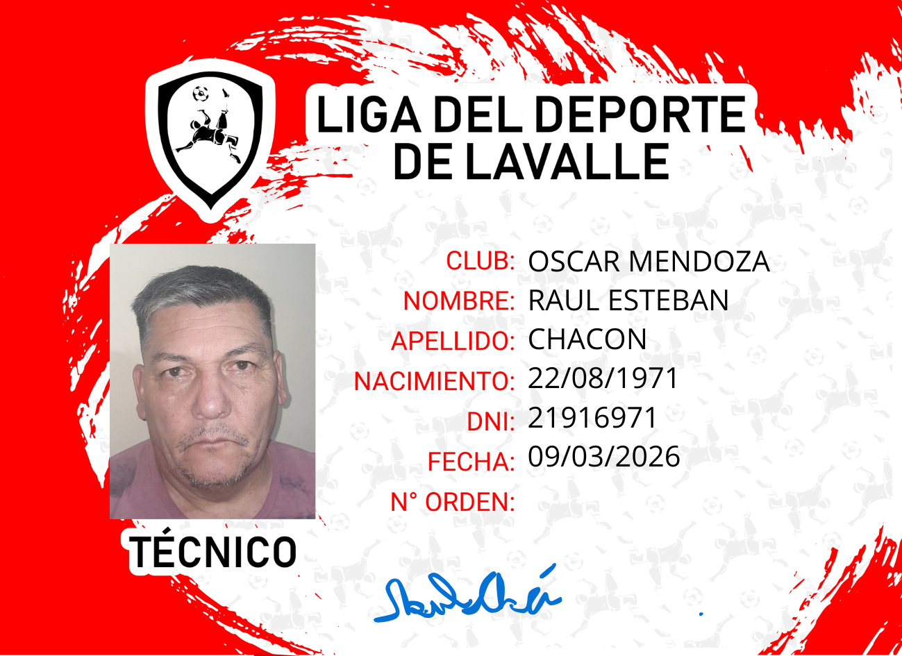Foto carnet CHACON, RAUL ESTEBAN