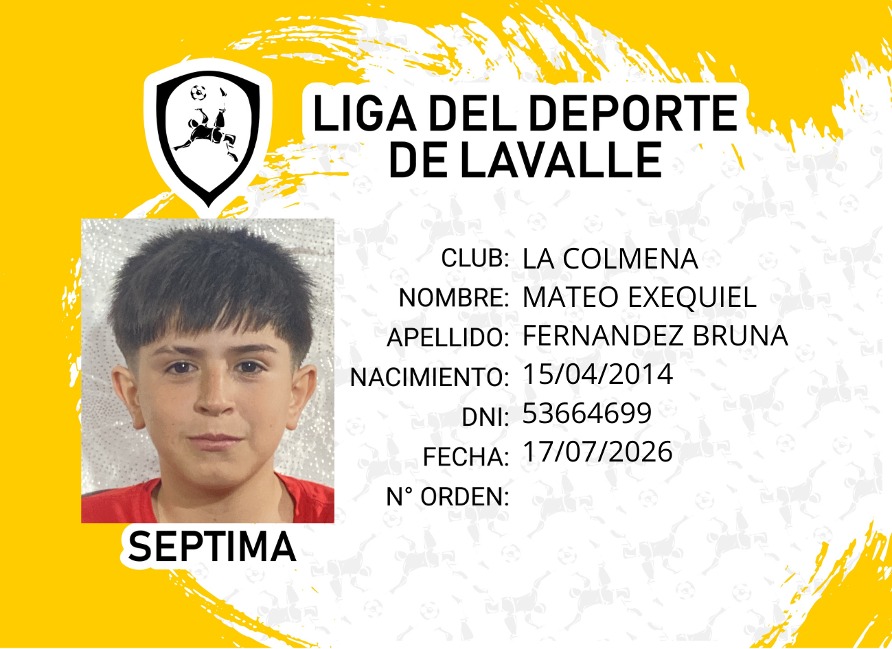 Foto carnet FERNANDEZ BRUNA, MATEO EXEQUIEL