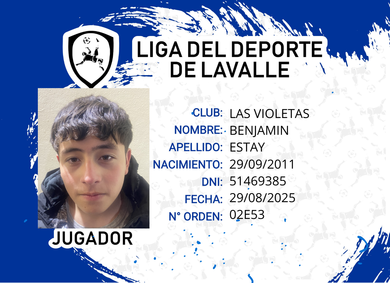 Foto carnet ESTAY, BENJAMIN