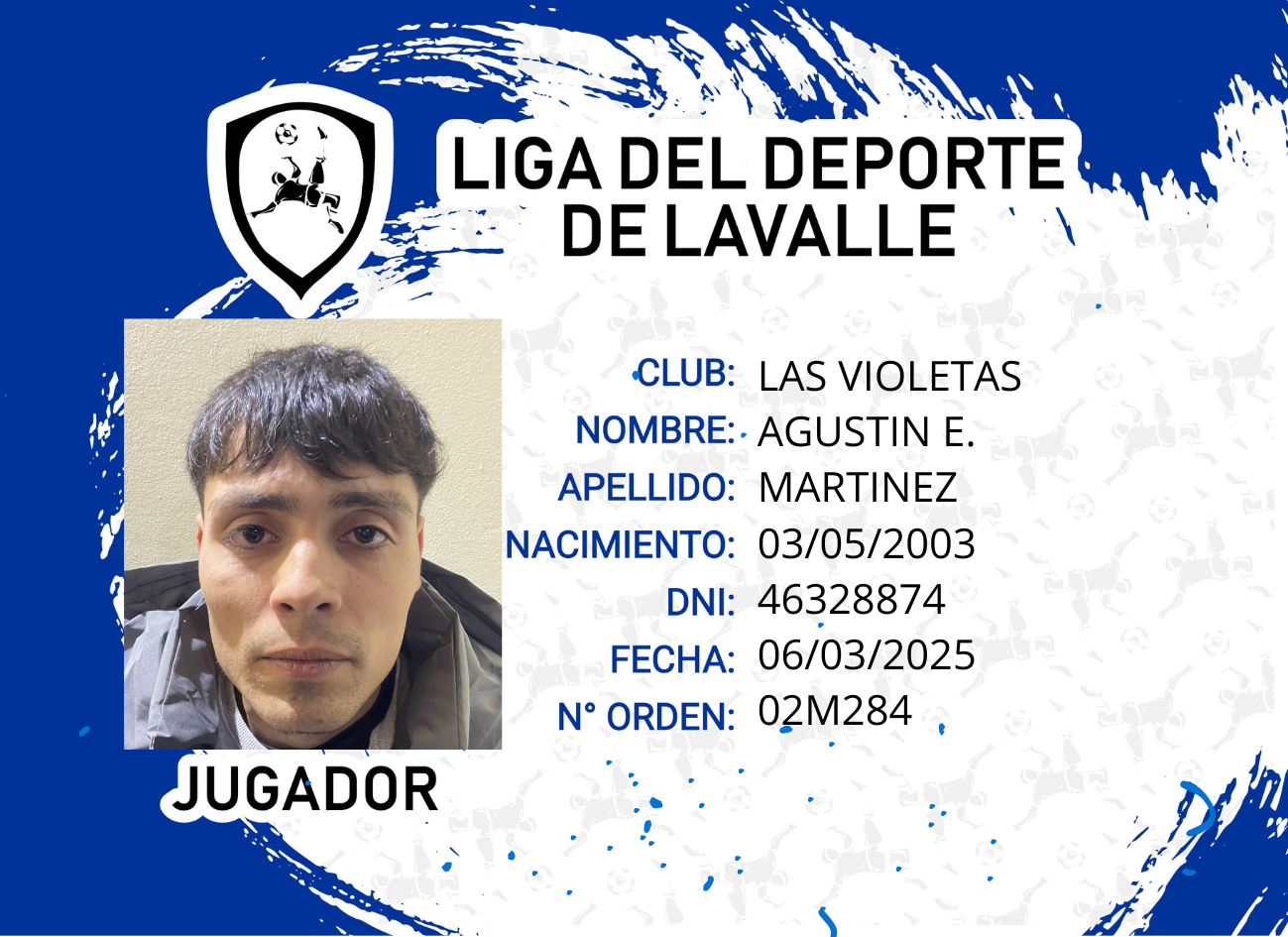 Foto carnet MARTINEZ, AGUSTIN E.
