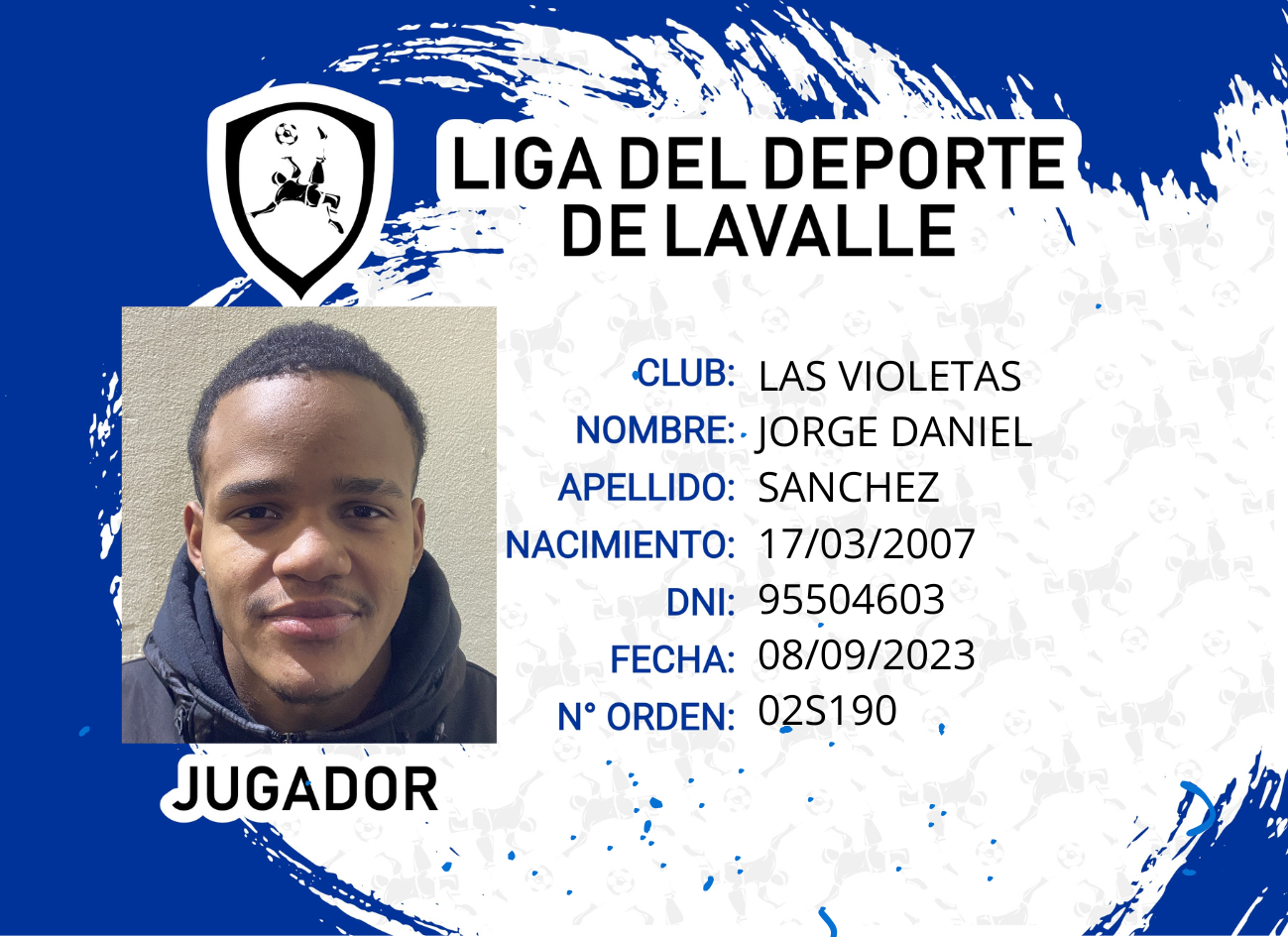 Foto carnet SANCHEZ, JORGE DANIEL