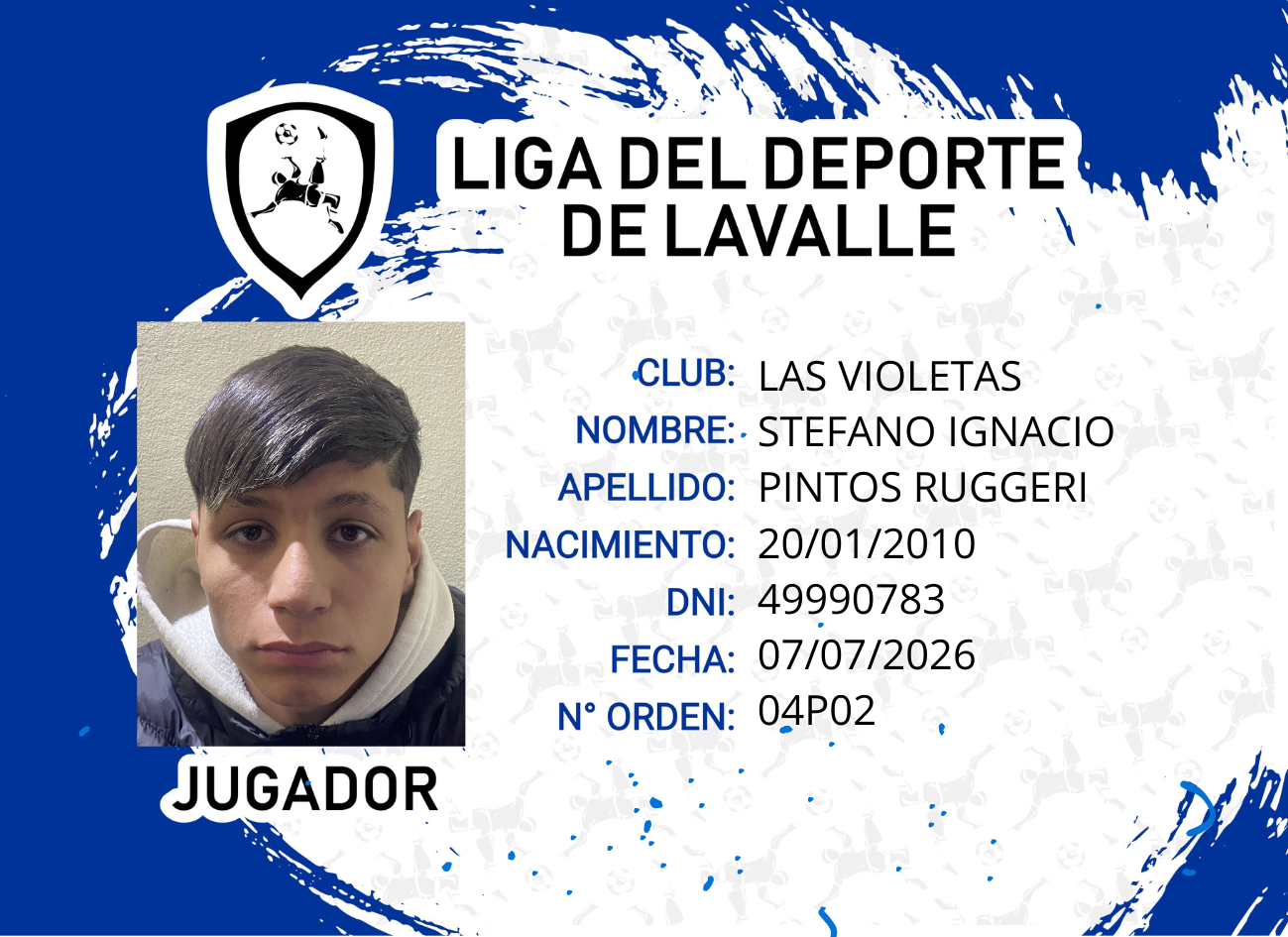 Foto carnet PINTOS RUGGERI, STEFANO IGNACIO