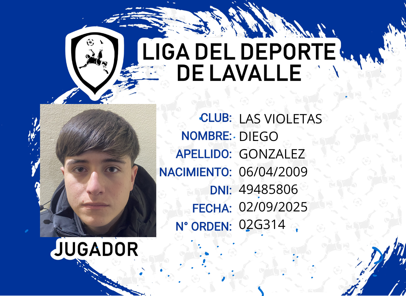 Foto carnet GONZALEZ, DIEGO